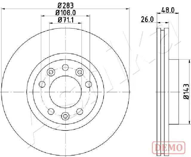 4X4 ESTANFI féktárcsa - EST-60-00-0634C - TothCarparts