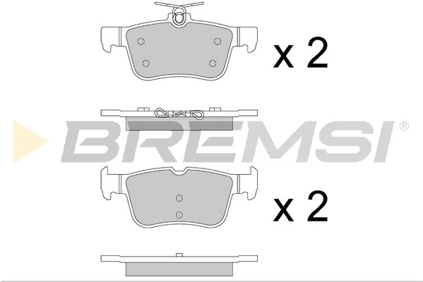 BREMSI fékbetétkészlet, tárcsafék - BP3877 - TothCarparts