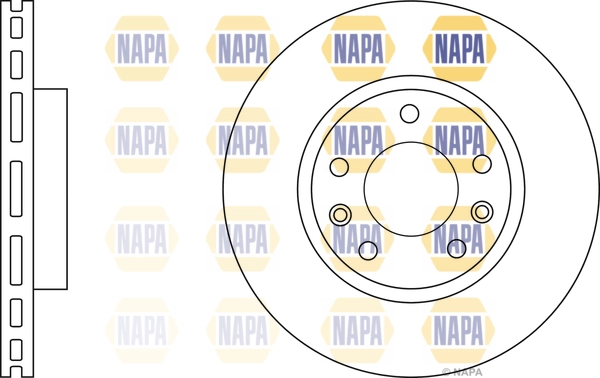 NAPA féktárcsa - NBD5199 - TothCarparts