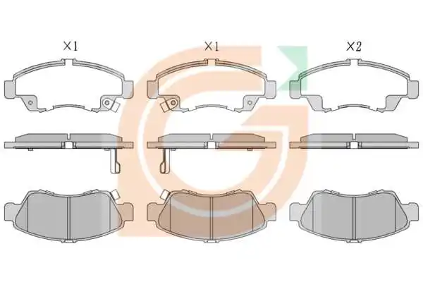 GAMA-SA fékbetétkészlet, tárcsafék - GA10240 - TothCarparts