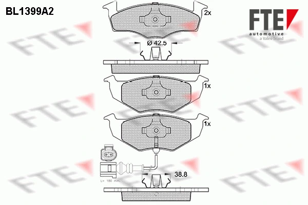 FTE fékbetétkészlet, tárcsafék - 9010172 - TothCarparts