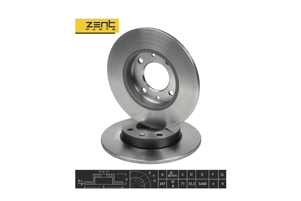 ZentParts féktárcsa - Z06006 - TothCarparts