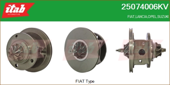 ITAB AUTOMOTIVE Törzscsoport, turbótöltő - 25074006KV - TothCarparts