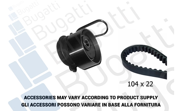 BUGATTI Fogasszíjkészlet - BKCD0452 - TothCarparts