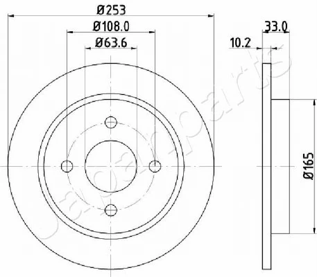 PEMEBLA féktárcsa - JAPDP-0303 - TothCarparts