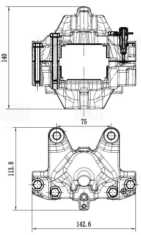 TRIALLI féknyereg - CF 032011 - TothCarparts
