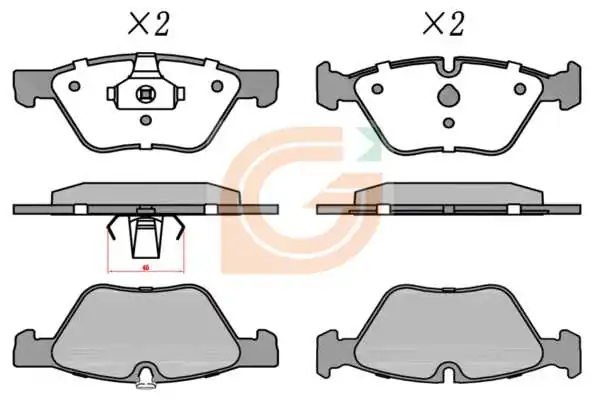GAMA-SA fékbetétkészlet, tárcsafék - GA10147 - TothCarparts