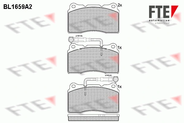 FTE fékbetétkészlet, tárcsafék - 9010275 - TothCarparts