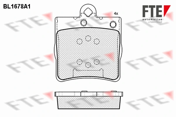 FTE fékbetétkészlet, tárcsafék - 9010287 - TothCarparts
