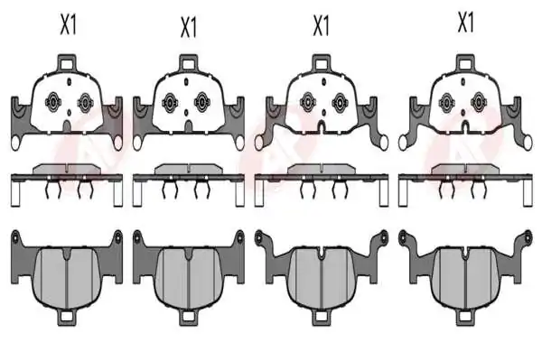 AP-SA fékbetétkészlet, tárcsafék - 5AP5114 - TothCarparts