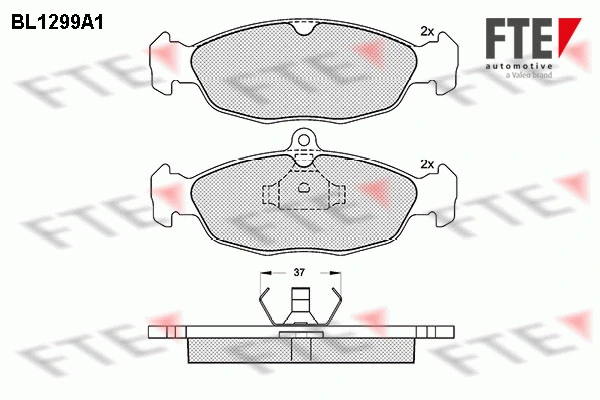 FTE fékbetétkészlet, tárcsafék - 9010096 - TothCarparts