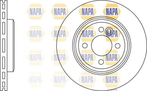 NAPA féktárcsa - NBD5123 - TothCarparts