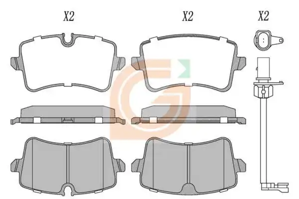 GAMA-SA fékbetétkészlet, tárcsafék - GA20679 - TothCarparts