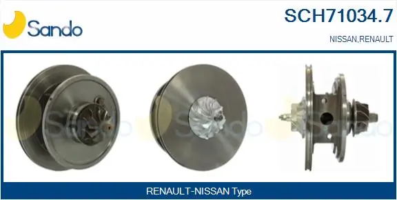 SANDO Törzscsoport, turbótöltő - SCH71034.7 - TothCarparts