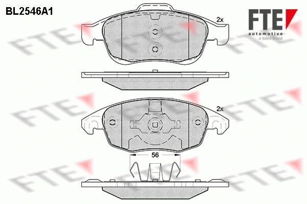 FTE fékbetétkészlet, tárcsafék - 9010797 - TothCarparts