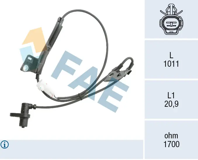 FAE érzékelő, kerékfordulatszám - 78561 - TothCarparts