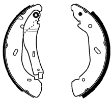 ABTEX fékpofakészlet - ABS4016 - TothCarparts