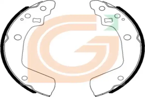 GAMA-SA fékpofakészlet - GB10250 - TothCarparts