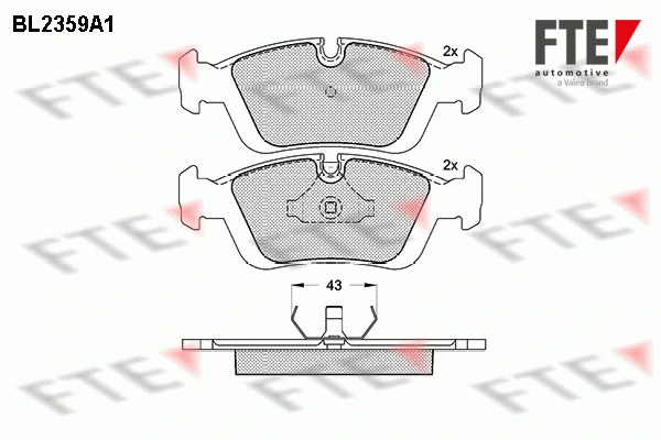 FTE fékbetétkészlet, tárcsafék - 9010709 - TothCarparts