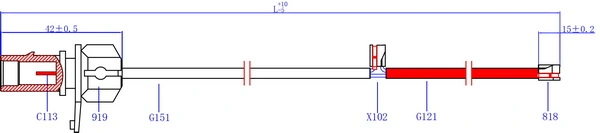 Hi-Q figyelmezető kontaktus, fékbetétkopás - SWS2900 - TothCarparts