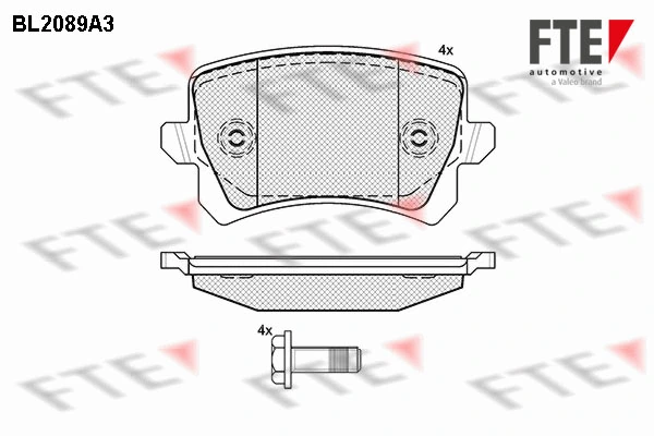 FTE fékbetétkészlet, tárcsafék - 9010673 - TothCarparts