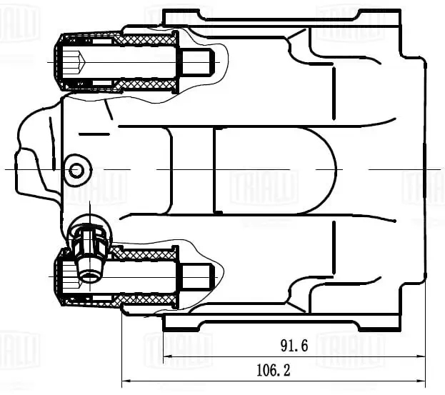 TRIALLI féknyereg - CF 102017 - TothCarparts