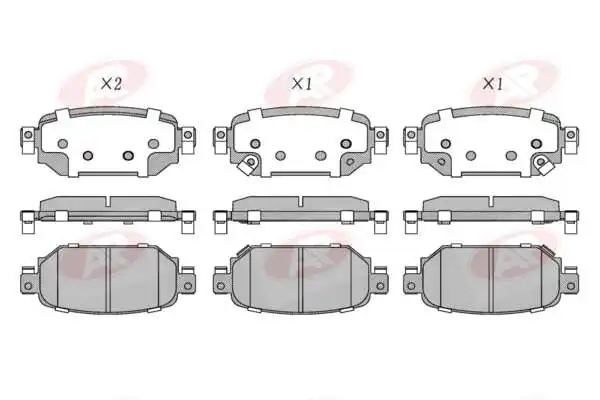AP-SA fékbetétkészlet, tárcsafék - 5AP5228 - TothCarparts