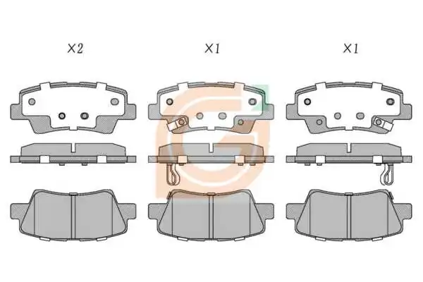GAMA-SA fékbetétkészlet, tárcsafék - GA20376 - TothCarparts
