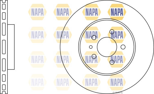 NAPA féktárcsa - NBD5365 - TothCarparts
