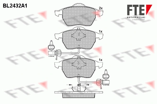 FTE fékbetétkészlet, tárcsafék - 9010732 - TothCarparts