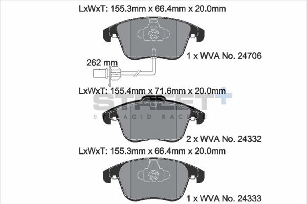 PAGID Racing fékbetétkészlet, tárcsafék - T8090SP2001 - TothCarparts