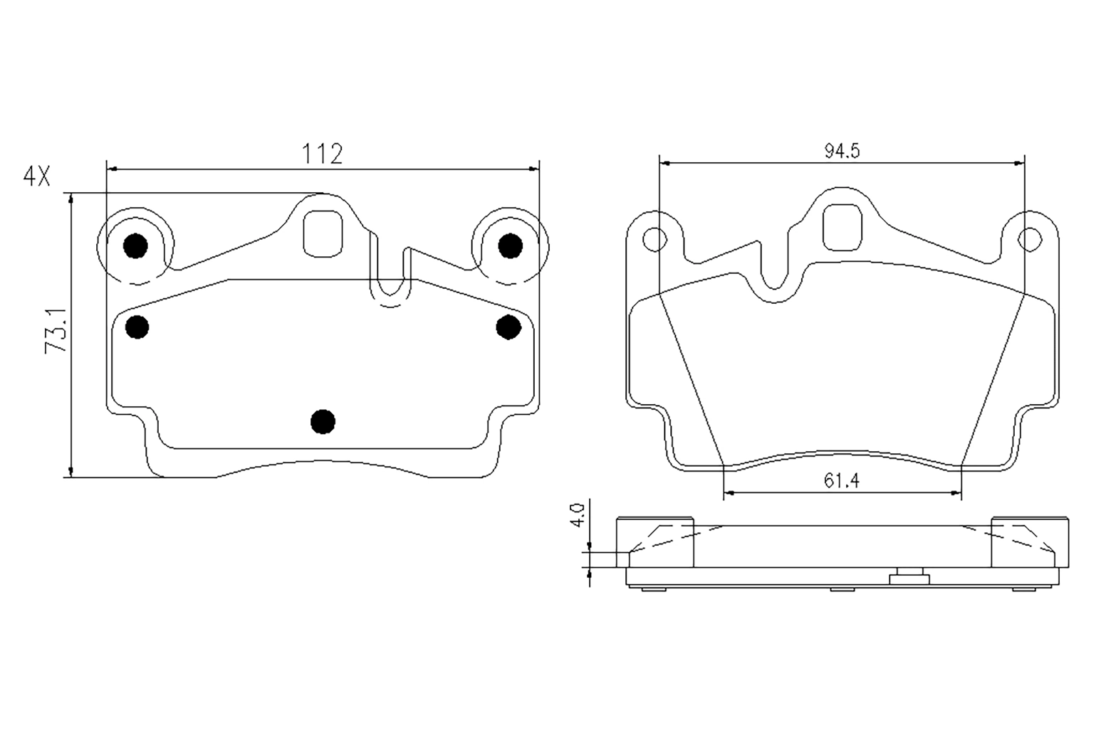 BOGAP fékbetétkészlet, tárcsafék - A8210163 - TothCarparts
