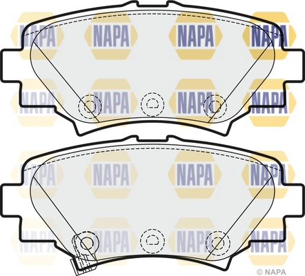 NAPA fékbetétkészlet, tárcsafék - NBP1617 - TothCarparts