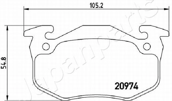 PEMEBLA fékbetétkészlet, tárcsafék - JAPPP-0611AF - TothCarparts