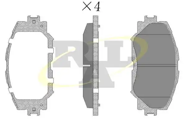 RAL-SA fékbetétkészlet, tárcsafék - RF1258 - TothCarparts