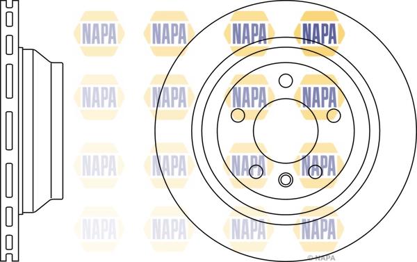 NAPA féktárcsa - NBD5763 - TothCarparts