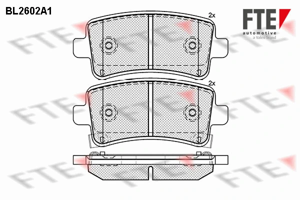 FTE fékbetétkészlet, tárcsafék - 9010853 - TothCarparts