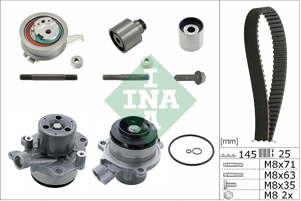 WILMINK GROUP Vízpumpa + fogasszíj készlet - WG2326284 - TothCarparts