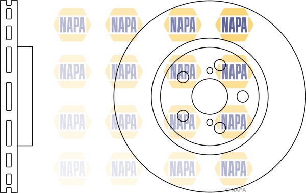 NAPA féktárcsa - NBD5273 - TothCarparts