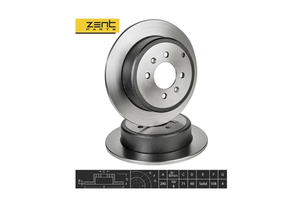 ZentParts féktárcsa - Z06033 - TothCarparts