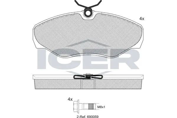 ICER fékbetétkészlet, tárcsafék - LM1315-701 - TothCarparts