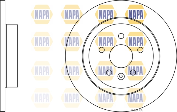 NAPA féktárcsa - NBD5675 - TothCarparts