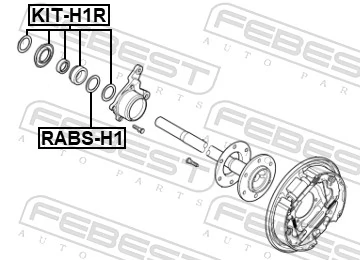 FEBEST érzékelő gyűrű, ABS - RABS-H1 - TothCarparts