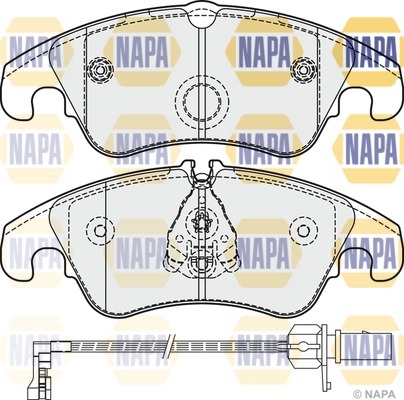 NAPA fékbetétkészlet, tárcsafék - NBP1701 - TothCarparts