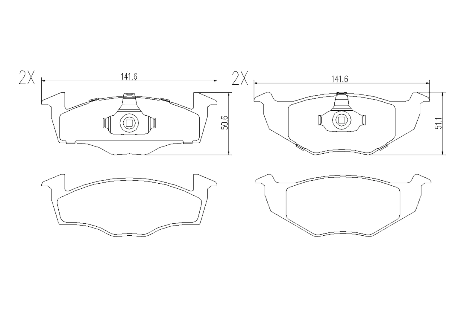 BOGAP fékbetétkészlet, tárcsafék - A8210175 - TothCarparts