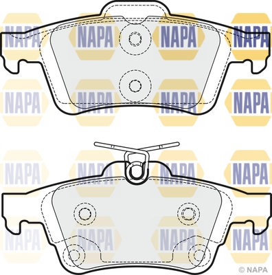 NAPA fékbetétkészlet, tárcsafék - NBP1541 - TothCarparts