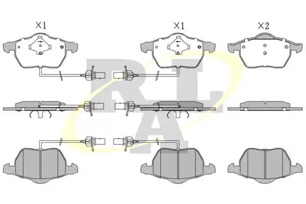 RAL-SA fékbetétkészlet, tárcsafék - RF1119 - TothCarparts