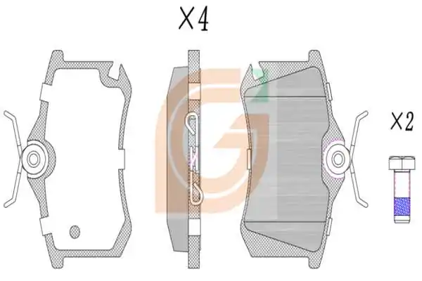GAMA-SA fékbetétkészlet, tárcsafék - GA20637 - TothCarparts