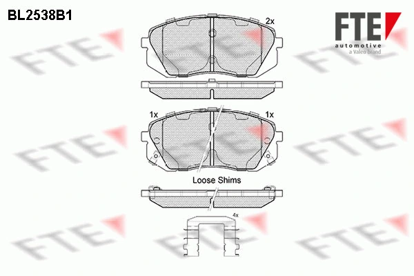 FTE fékbetétkészlet, tárcsafék - 9010791 - TothCarparts