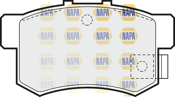 NAPA fékbetétkészlet, tárcsafék - NBP1019 - TothCarparts